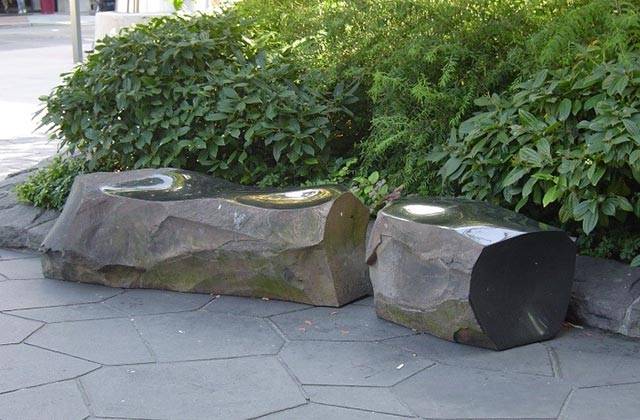Stone benches