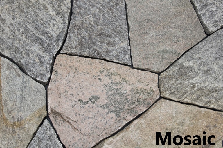 Ticonderoga Granite Mosaic Veneer Stone