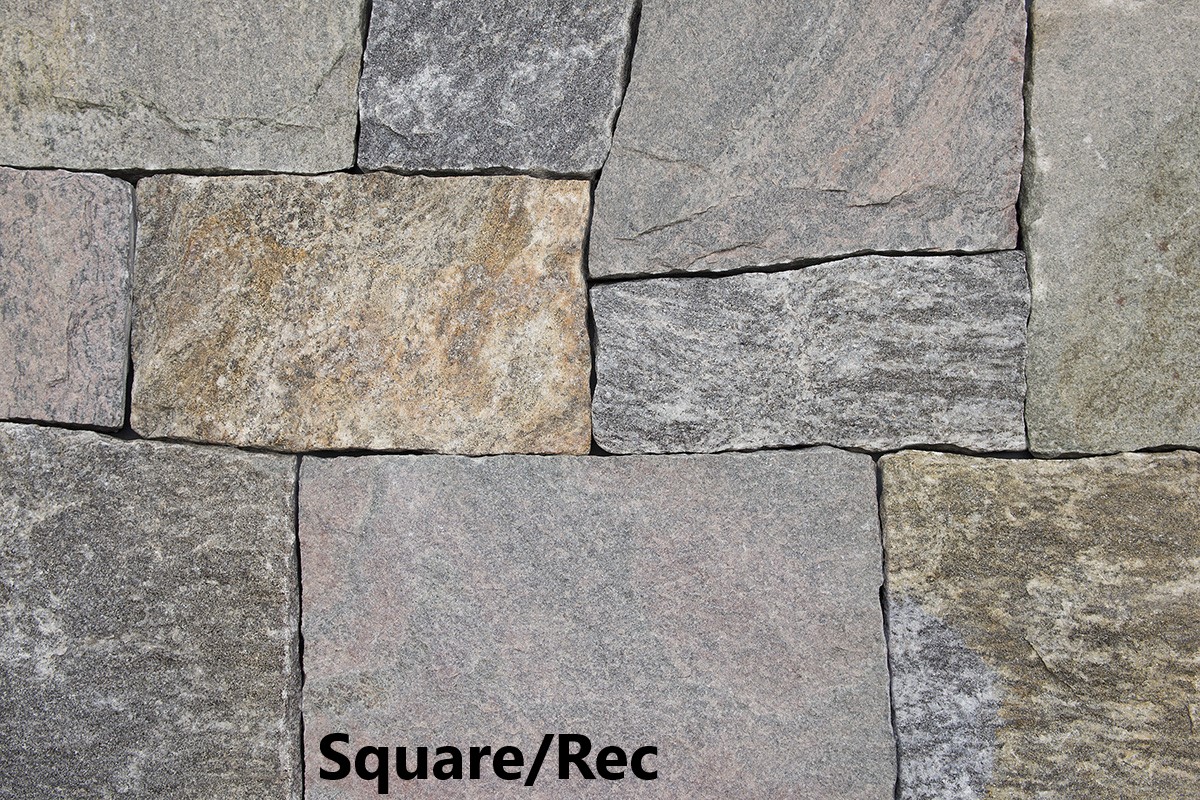 Ticonderoga Granite Squares & Rectangles Stone Veneer